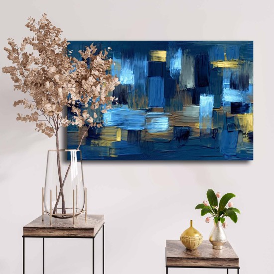 Wallxpert Decorative Canvas Painting 4570NISC-006 Blue
Navy Blue
Brown
Gold