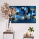 Wallxpert Decorative Canvas Painting 4570NISC-006 Blue
Navy Blue
Brown
Gold