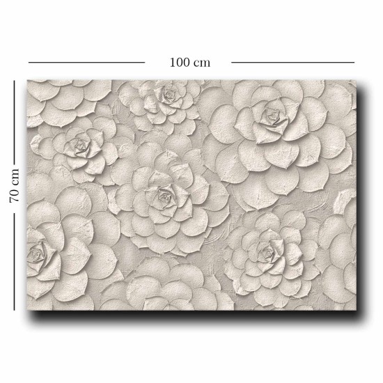 Wallxpert Decorative Canvas Painting 70100NISC-017 Beige