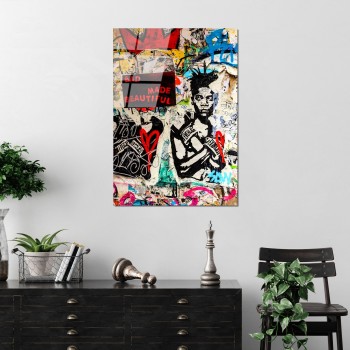 Decorative Tempered Glass Painting UV-495 45 x 65 Multicolor