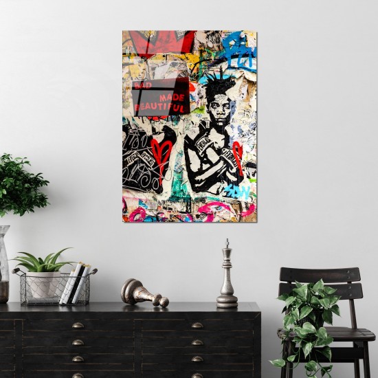 Decorative Tempered Glass Painting UV-495 45 x 65 Multicolor Wallxpert Decorative Tempered Glass Painting UV-495 45 x 65 Multicolor