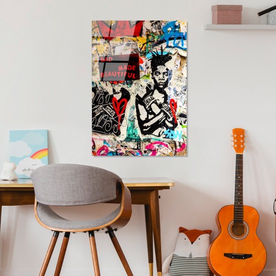 Decorative Tempered Glass Painting UV-495 45 x 65 Multicolor Wallxpert Decorative Tempered Glass Painting UV-495 45 x 65 Multicolor