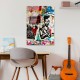 Decorative Tempered Glass Painting UV-495 45 x 65 Multicolor Wallxpert Decorative Tempered Glass Painting UV-495 45 x 65 Multicolor