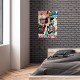 Decorative Tempered Glass Painting UV-495 45 x 65 Multicolor Wallxpert Decorative Tempered Glass Painting UV-495 45 x 65 Multicolor
