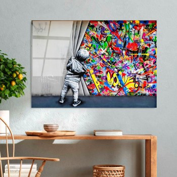 Decorative Tempered Glass Painting UV-782 70 x 100 Multicolor