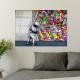 Decorative Tempered Glass Painting UV-782 70 x 100 Multicolor Wallxpert Decorative Tempered Glass Painting UV-782 70 x 100 Multicolor