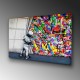Decorative Tempered Glass Painting UV-782 70 x 100 Multicolor Wallxpert Decorative Tempered Glass Painting UV-782 70 x 100 Multicolor