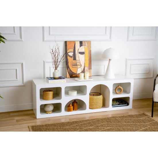 Μπουφές Lorin 160x51x38εκ - Λευκό Μπουφές Lorin 160x51x38εκ - Λευκό
