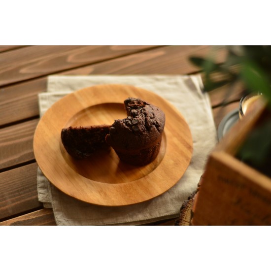Bamboo Service Plate Gastro 20 Walnut Bamboo Service Plate Gastro 20 Walnut