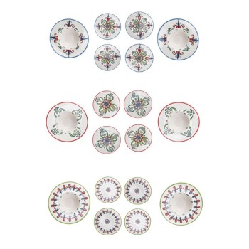 Dinner Set (24 Pieces) Moderna Tulip Multicolor