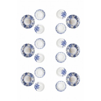 Dinner Set (24 Pieces) Moderna - Blue Blue