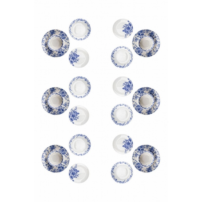 Dinner Set (24 Pieces) Moderna - Blue Blue