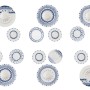 Dinner Set (24 Pieces) Moderna Maku White
Blue