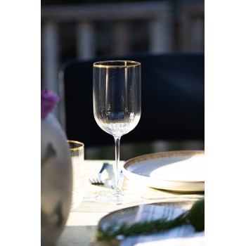 Wine Glass Set (4 Pieces) Adore 410 Gold
Transparent