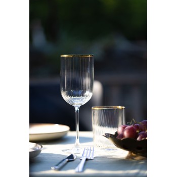 Wine Glass Set (4 Pieces) Adore 410 Gold
Transparent