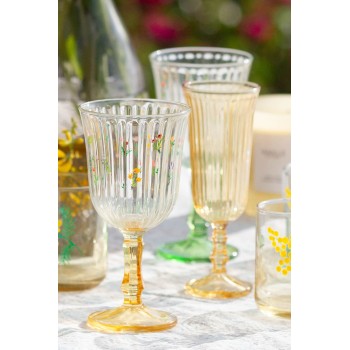 Wine Glass Set (4 Pieces) Botanical 240 Yellow
Green