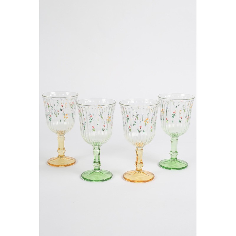 Wine Glass Set (4 Pieces) Botanical 240 Yellow
Green