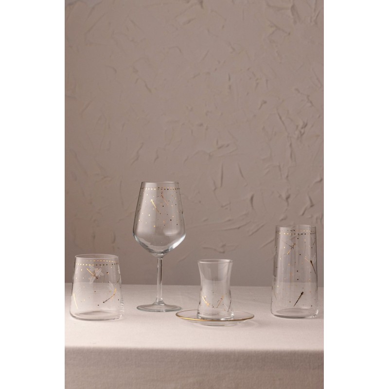 Wine Glass Set (4 Pieces) Dragonfly 490 Transparent