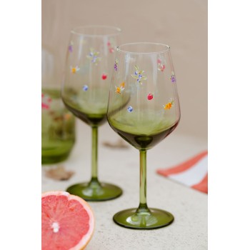 Wine Glass Set (4 Pieces) Jardin 490 Green