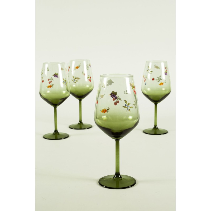 Wine Glass Set (4 Pieces) Jardin 490 Green