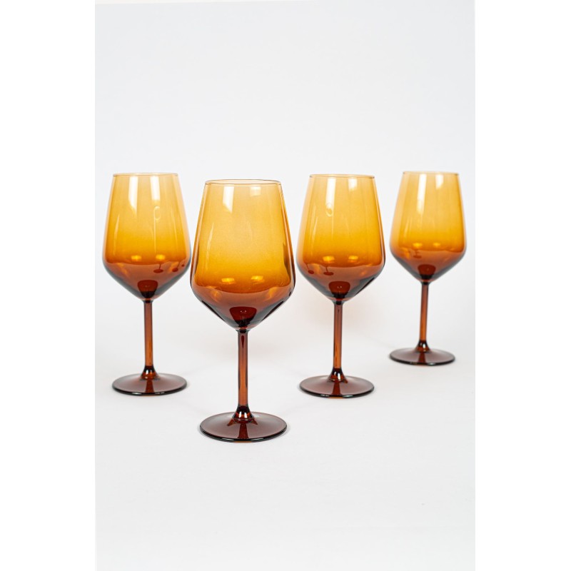 Wine Glass Set (4 Pieces) New Iconic 490 - Amber Amber