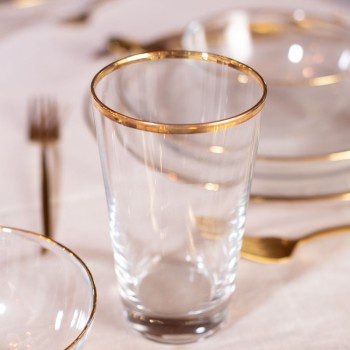 Glass Set (4 Pieces) Pure 400 Gold
Transparent