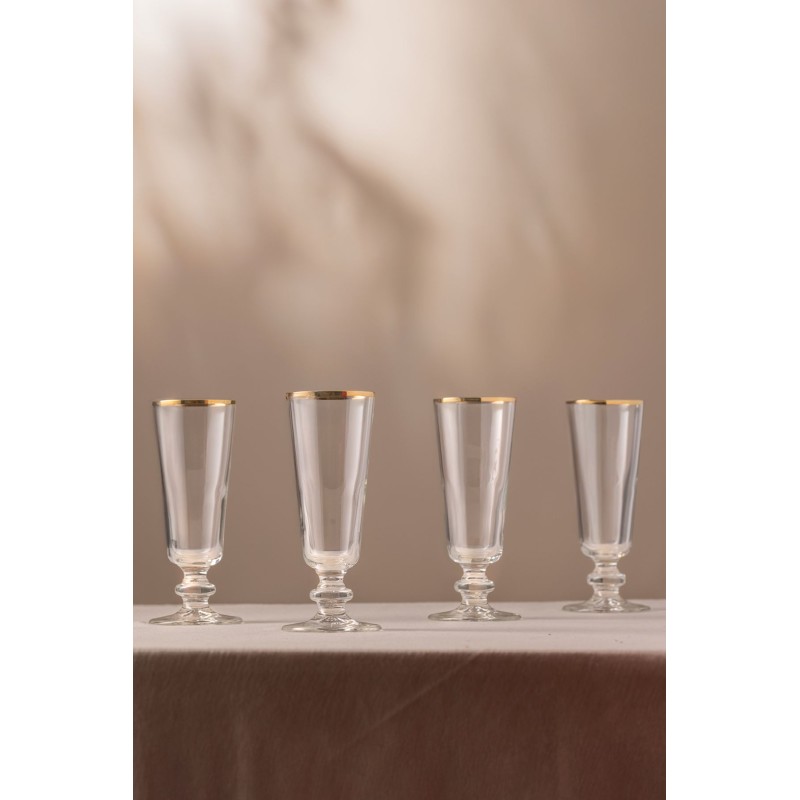 Wine Glass Set (4 Pieces) Pure 180 - Gold, Transparent Gold
Transparent