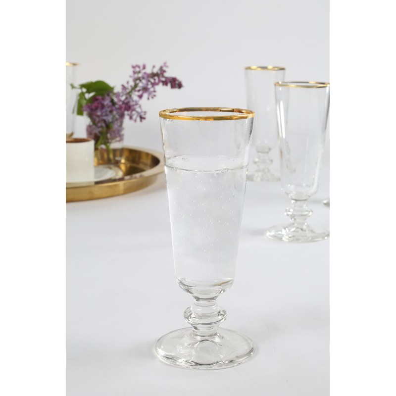 Wine Glass Set (4 Pieces) Pure 180 - Gold, Transparent Gold
Transparent