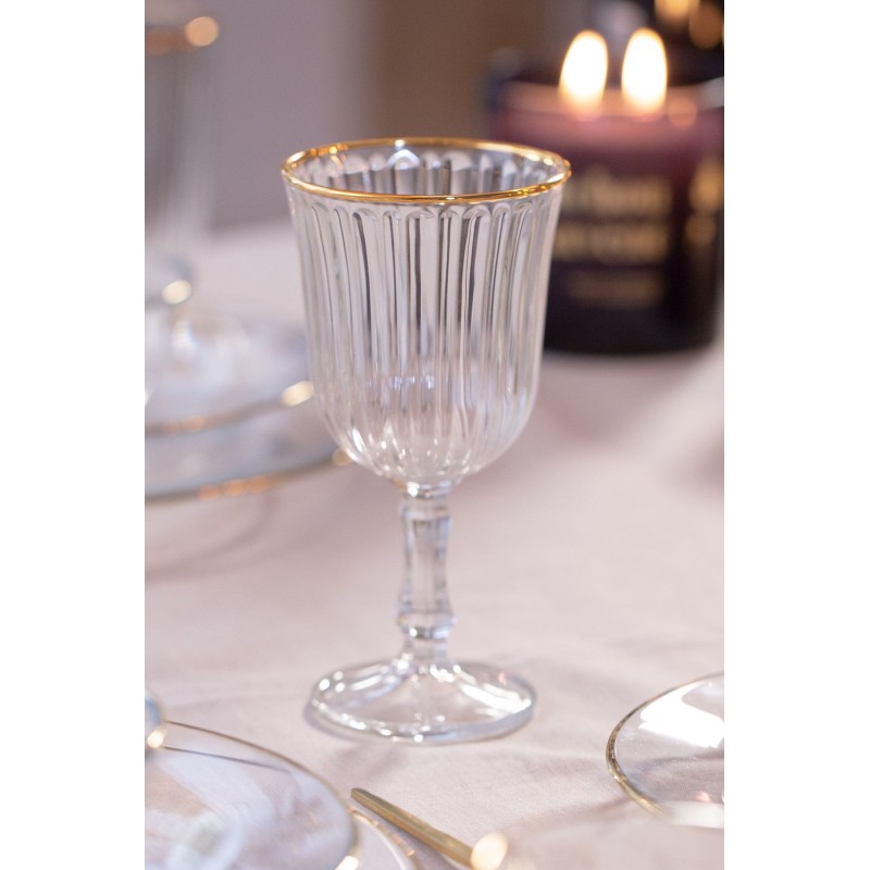 Wine Glass Set (4 Pieces) Splendid 240 - Gold, Transparent Gold
Transparent