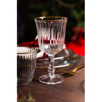 Wine Glass Set (4 Pieces) Splendid 240 - Gold, Transparent Gold
Transparent