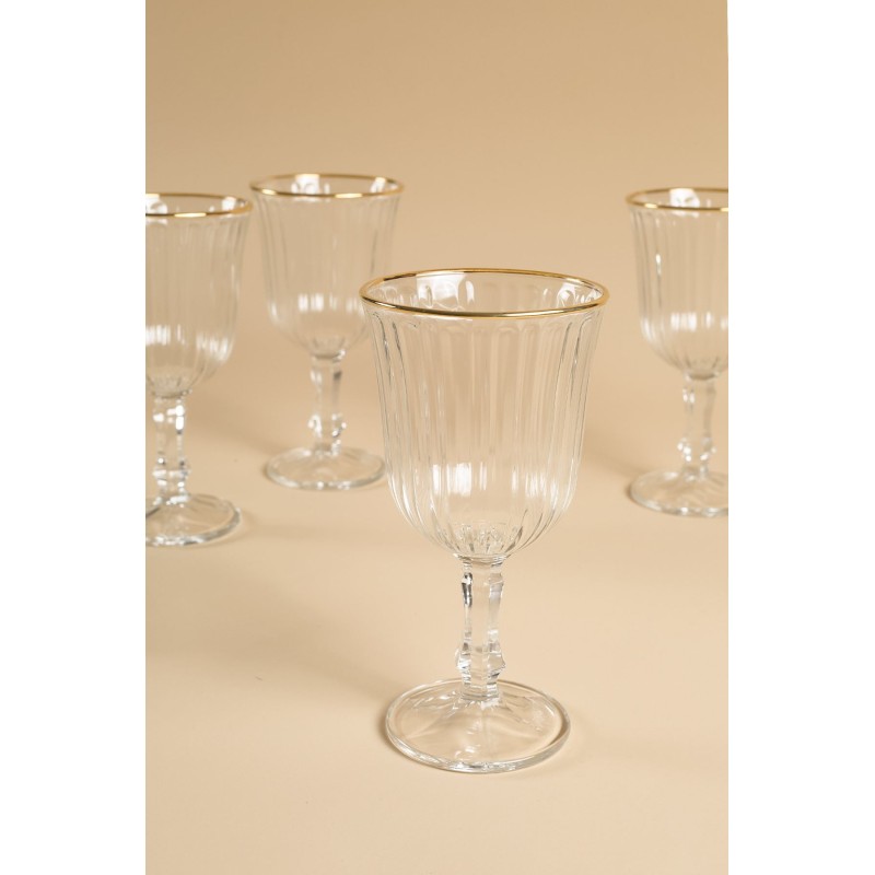 Wine Glass Set (4 Pieces) Splendid 240 - Gold, Transparent Gold
Transparent