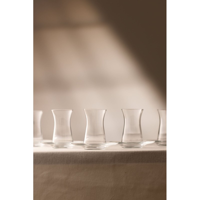 Tea Glass Set (12 Pieces) Avantgarde - Transparent Transparent
