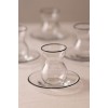 Tea Glass Set (12 Pieces) Pure Black