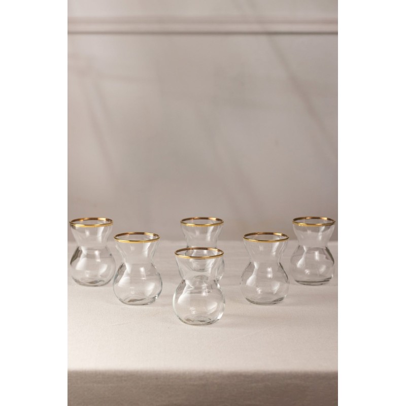 Tea Glass Set (6 Pieces) Astoria Gold