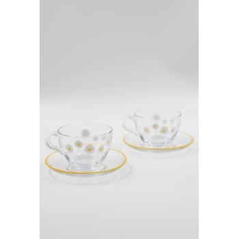 Tea Cup Set (4 Pieces) Fiona Transparent