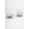 Tea Cup Set (4 Pieces) Five O'Clock - Purple Purple
