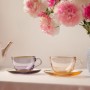 Tea Cup Set (4 Pieces) Five O'Clock - Salmon Salmon