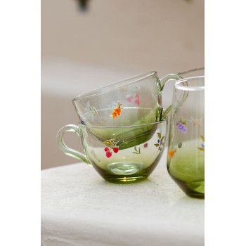 Tea Cup Set (4 Pieces) Jardin Green
