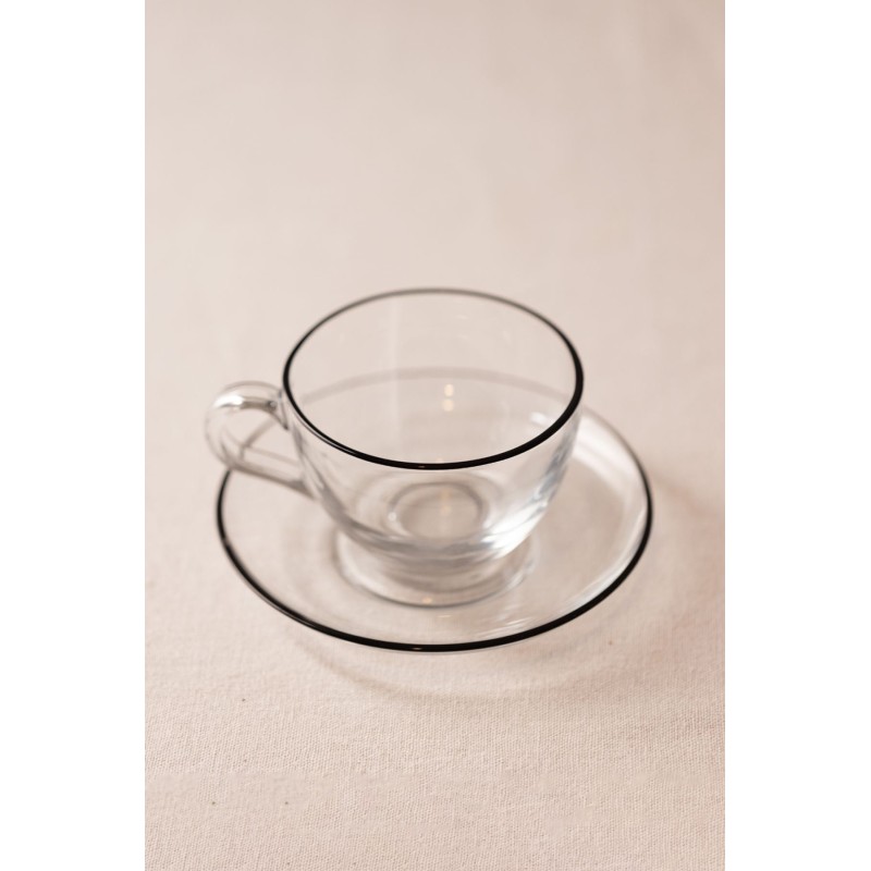 Tea Cup Set (4 Pieces) Pure Black