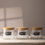 Jar Set (3 Pieces) Siena Transparent