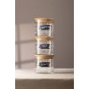 Jar Set (3 Pieces) Siena Transparent