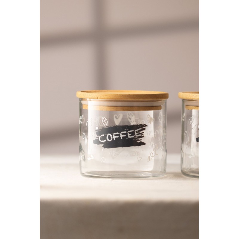 Jar Set (3 Pieces) Siena Transparent