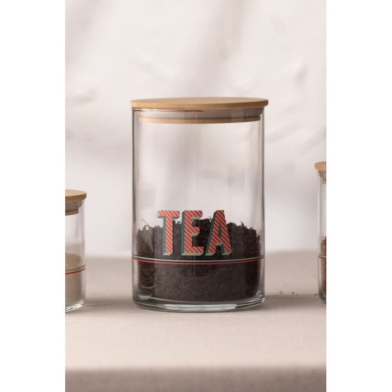 Jar Set (3 Pieces) Retro Transparent