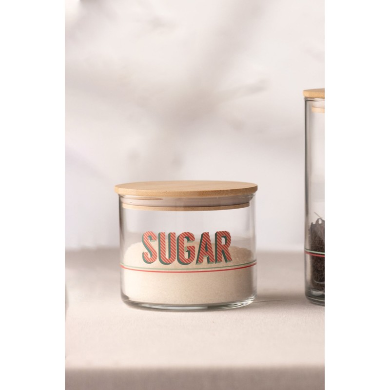 Jar Set (3 Pieces) Retro Transparent