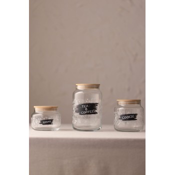 Jar Set (3 Pieces) Siena - Transparent Transparent