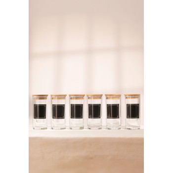 Spice Jar Set (6 Pieces) Joy Transparent