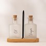 Oil Dispenser Set (2 Pieces) Vigo Bambu White