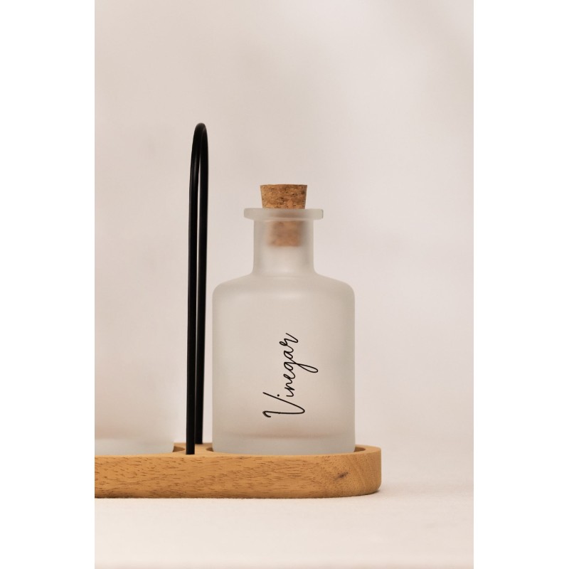 Oil Dispenser Set (2 Pieces) Vigo Bambu White