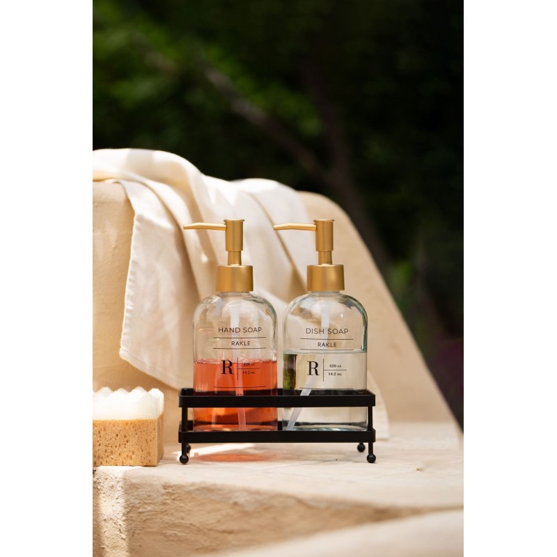 Soap Dispenser Set (3 Pieces) Daily Transparent