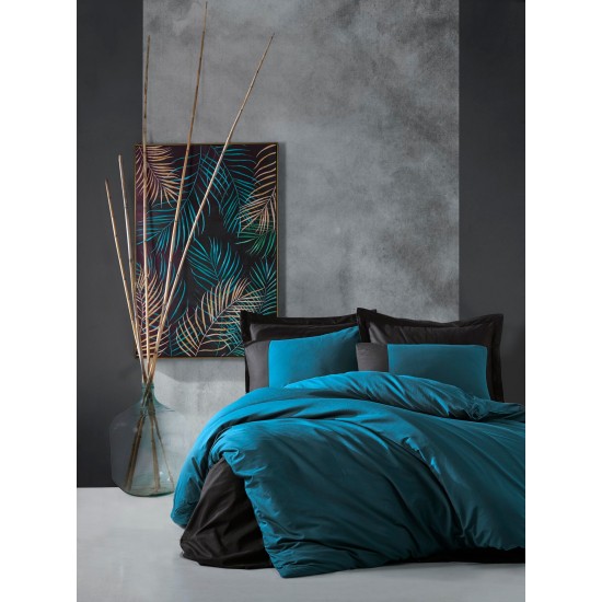 Ranforce Single Quilt Cover Set Plain - Petrol Blue Petrol Blue
Black Lessentiel Ranforce Single Quilt Cover Set Plain - Petrol Blue Petrol Blue
Black